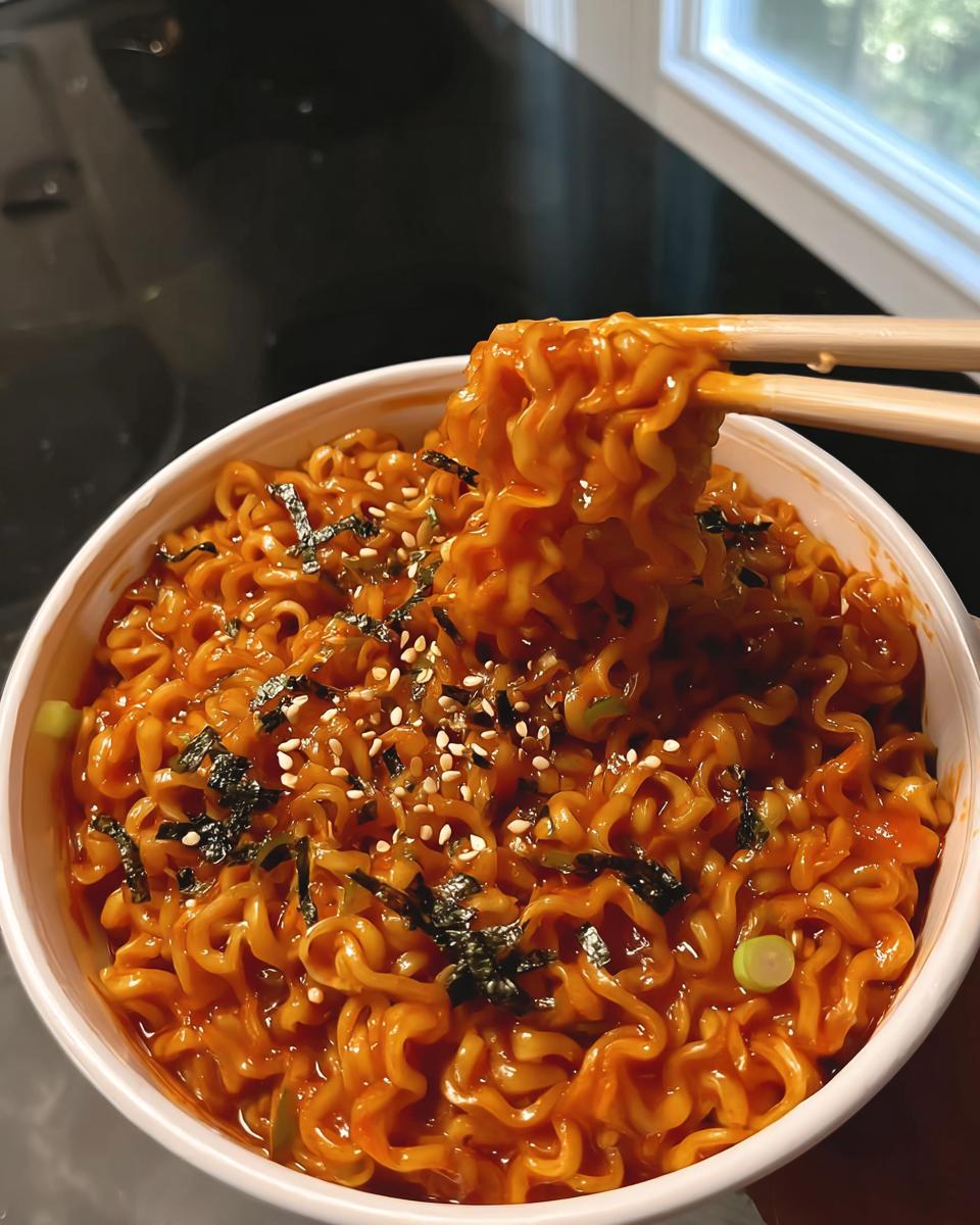 Spicy Korean-Style Instant Ramen (Buldak Inspired)
