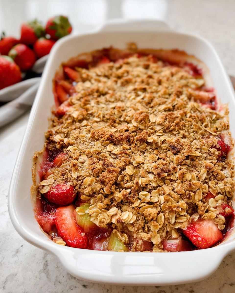 Strawberry Rhubarb Crisp