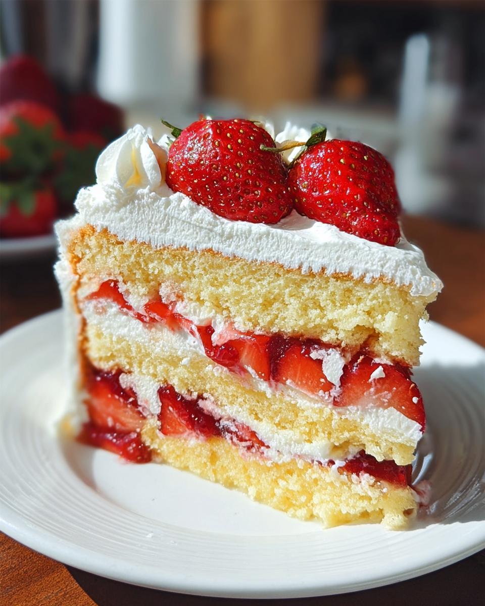 Strawberry Sponge Cake