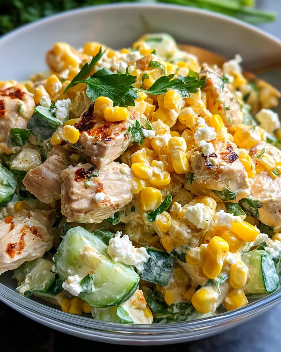 Street Corn Creamy Cucumber Chicken Salad - detail 1