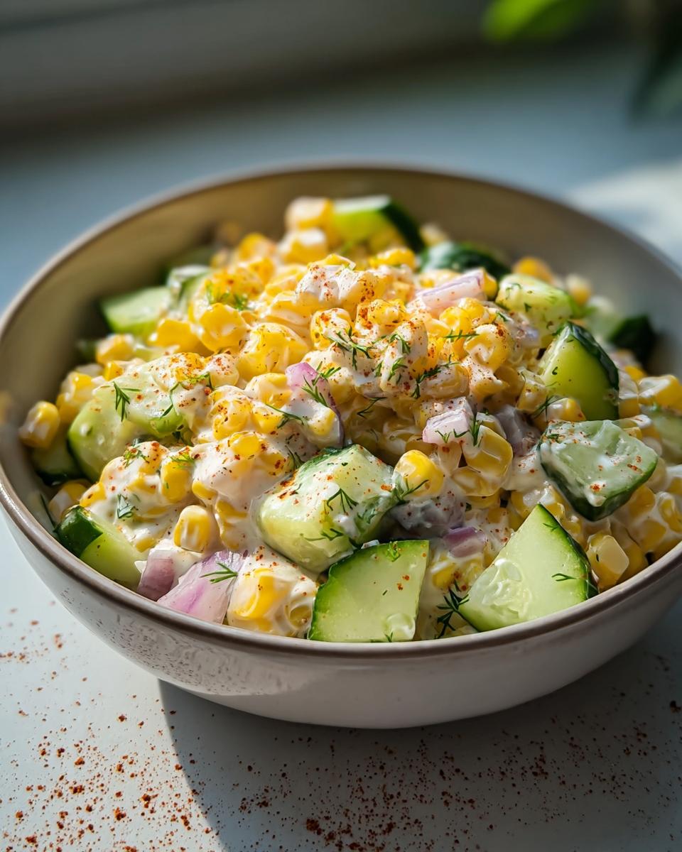 Street Corn Meets Creamy Cucumber in the Perfect Salad