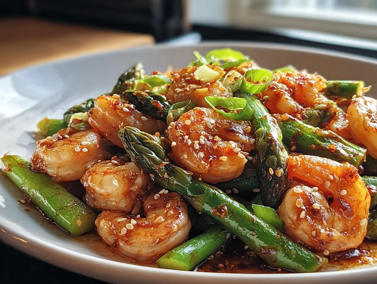 Sweet Chili Shrimp with Asparagus in Just 20 Minutes - detail 1