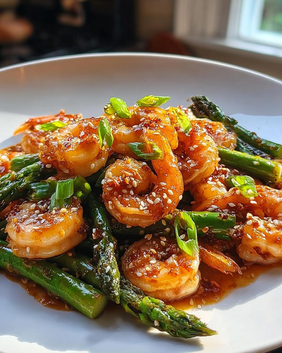 Sweet Chili Shrimp with Asparagus in Just 20 Minutes