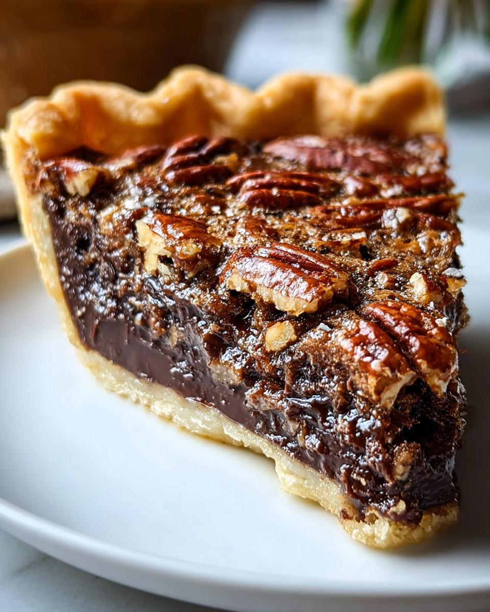Texas Chocolate Pecan Pie - detail 1