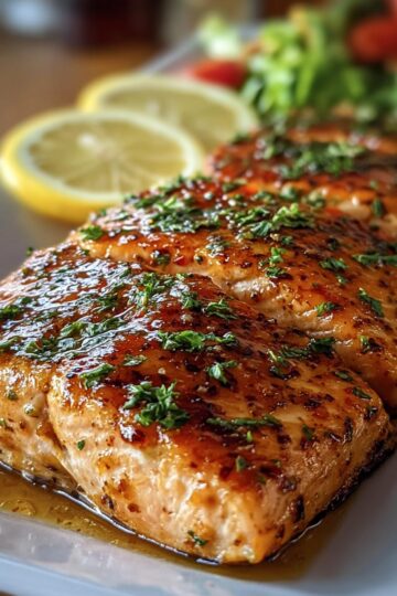 Texas Roadhouse Style Baked Salmon: Easy & Delicious Dinner!