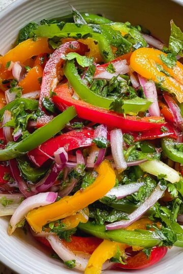 Tricolor Bell Pepper Salad