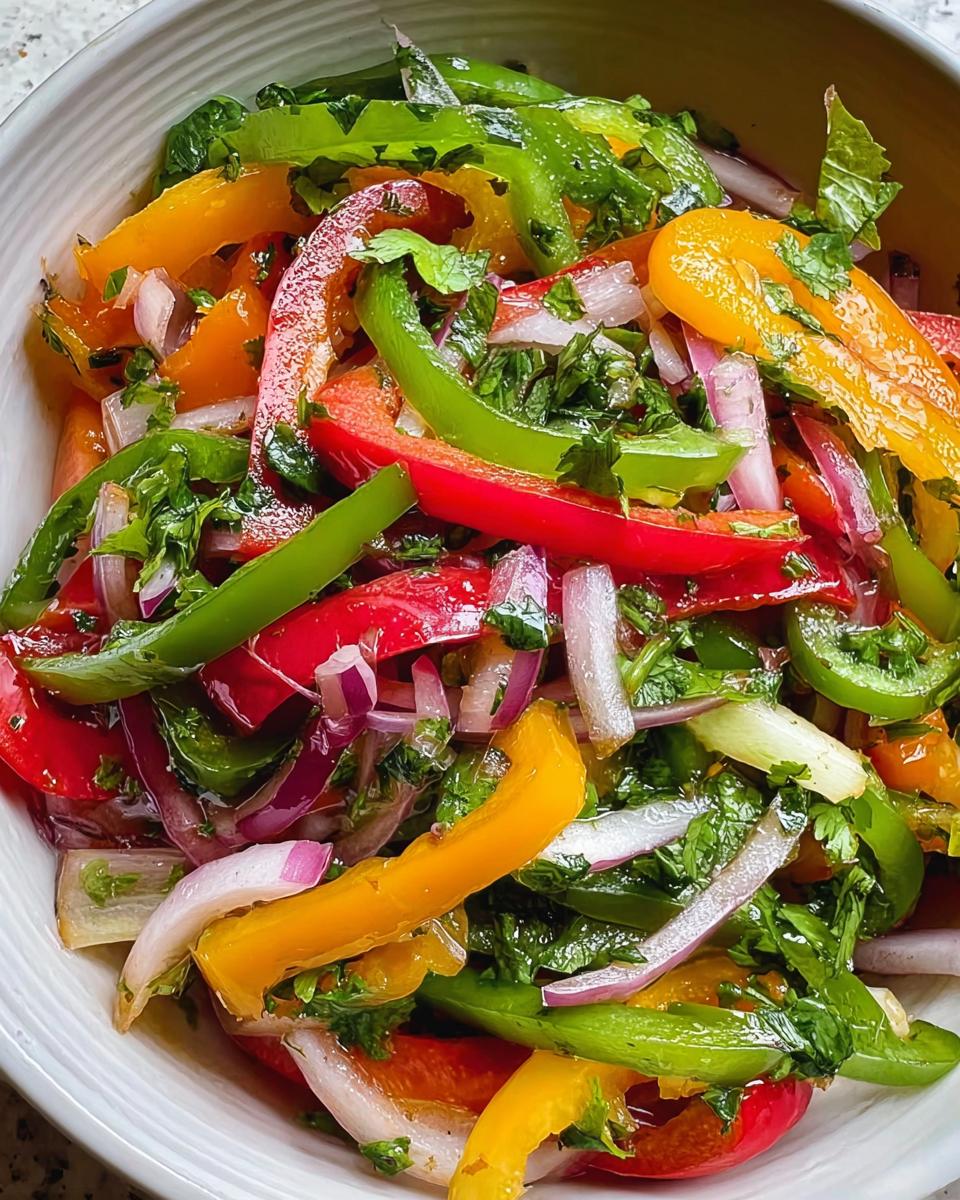 Tricolor Bell Pepper Salad
