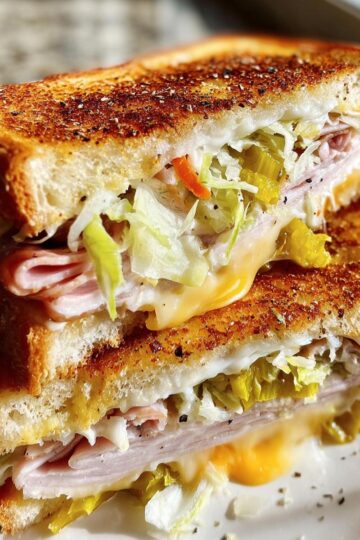 Viral Grinder Grilled Cheese Sandwich