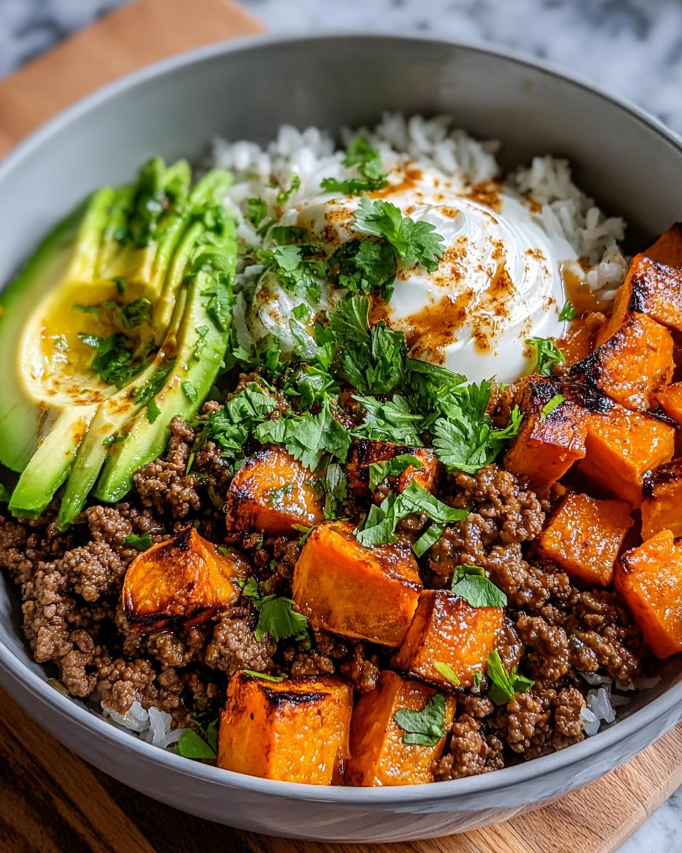 Viral Ground Beef Hot Honey Bowl