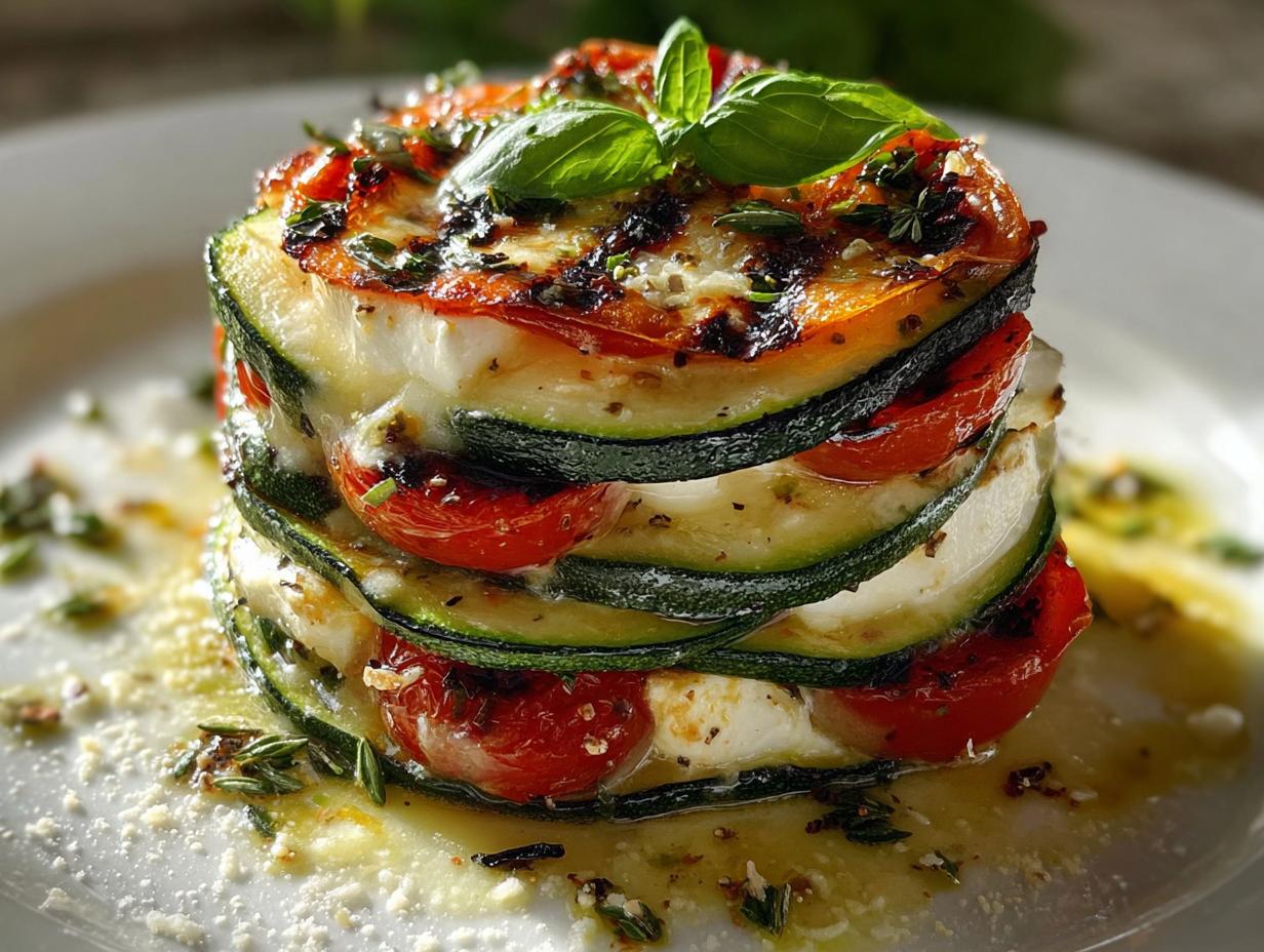 Zucchini and Goat Cheese Stack: A Delicious Layered Recipe! - detail 1