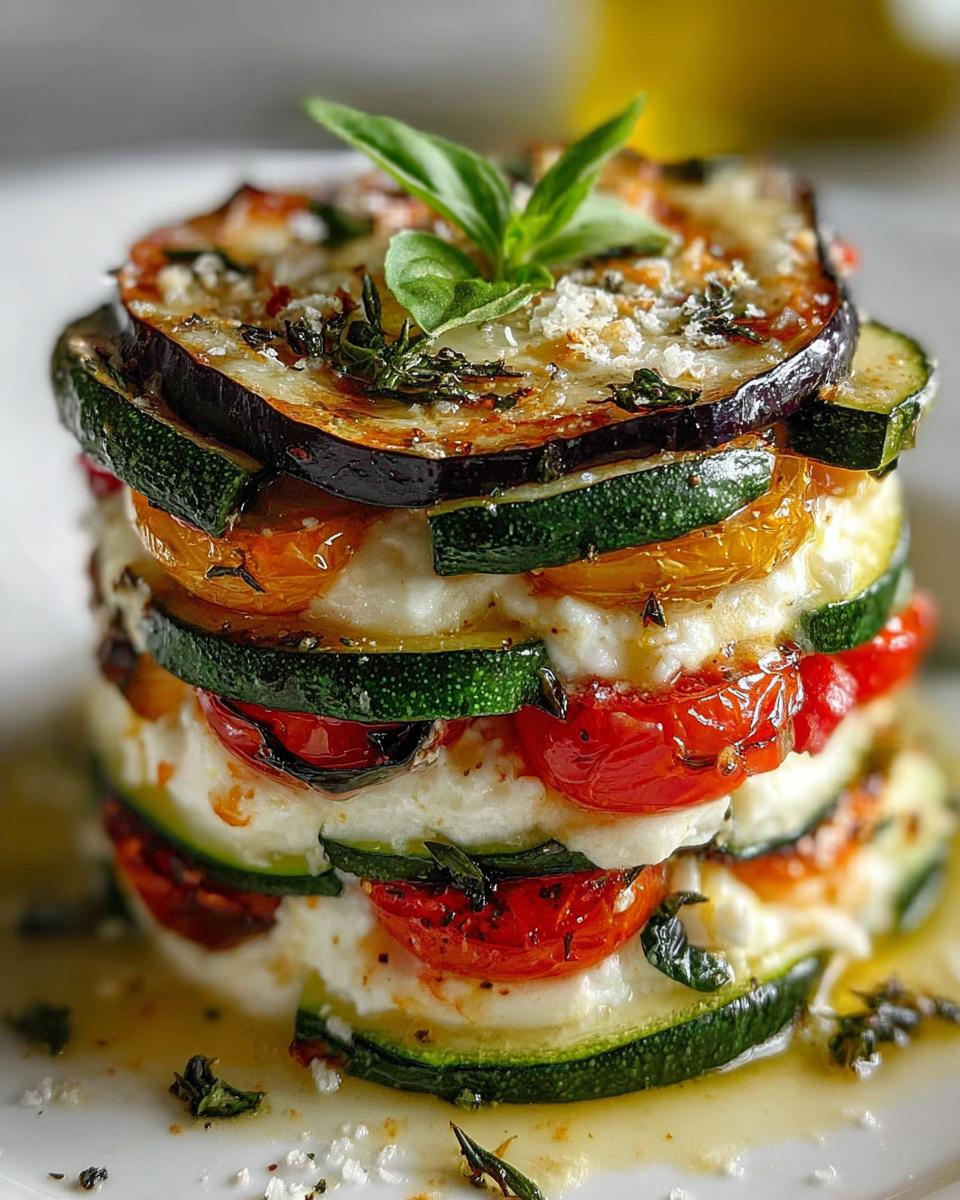 Zucchini and Goat Cheese Stack: A Delicious Layered Recipe!